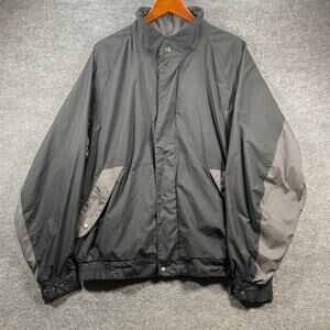 DryJoys by FootJoys Full Zip Jacket Men's XL Black/Houndstooth Rain/Wind Breaker